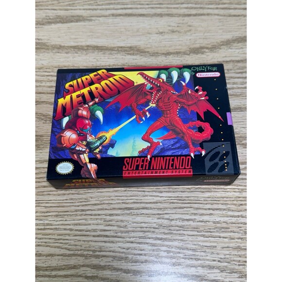Super Metroid (SNES Super Nintendo 1994) Box Only READ - Picture 1 of 12